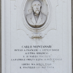 Monumento a Carlo Montanari, 1867, Verona, Palazzo Montanari